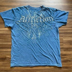 affliction shirt size medium 21x27 6201